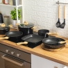 10-Piece Non-Stick Aluminum Cookware Set Fuji Choice Of