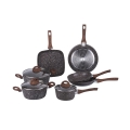 10-Piece Nonstick Aluminum Cookware Set for Induction - Dakota Promotion