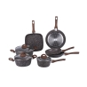 10-Piece Nonstick Aluminum Cookware Set for Induction - Dakota Promotion