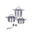 8-Piece Stainless Steel Cookware Set with Accessories, 18/0, Sovra Promotion