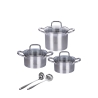 8-Piece Stainless Steel Cookware Set with Accessories, 18/0, Sovra Promotion
