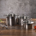 8-Piece Stainless Steel Cookware Set with Accessories, 18/0, Sovra On Sale
