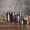 8-Piece Stainless Steel Cookware Set with Accessories, 18/0, Sovra On Sale