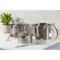 8-Piece Stainless Steel Cookware Set with Accessories, 18/0, Sovra Bulk Discounts