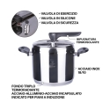Vasko Stainless Steel Pressure Cooker 7L Induction Compatible Choice Of