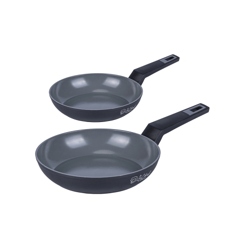 2-Piece Non-Stick Ceramic Coated Aluminum Frying Pan Set - Berlino Promotion