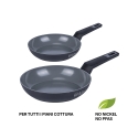 2-Piece Non-Stick Ceramic Coated Aluminum Frying Pan Set - Berlino Offers