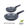2-Piece Non-Stick Ceramic Coated Aluminum Frying Pan Set - Berlino Offers