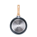 Set of 2 Non-Stick Black Aluminum Pans with Wooden Handle Fuji Sale
