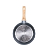 Set of 2 Non-Stick Black Aluminum Pans with Wooden Handle Fuji Sale