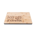 Wooden Kitchen Cutting Board 39x28cm "Si scrive pane, si legge scarpetta" Offers