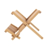 Foldable Bamboo Dish and Glass Rack 45x28x25 cm Ravi Discounts