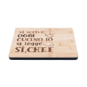 Wooden Cutting Board 27x20 cm "Oggi Cucino Io" Reads "Sì Chef" Offers