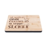 Wooden Cutting Board 27x20 cm "Oggi Cucino Io" Reads "Sì Chef" Offers