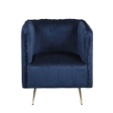 Ravira Vintage Velvet-Effect Fabric Tub Chair On Sale