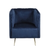 Ravira Vintage Velvet-Effect Fabric Tub Chair On Sale