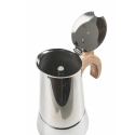 Riko Stainless Steel Moka Coffee Pot, 6-Cup, Wood-Effect Handle Offers