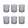 Set of 6 Glasses 340 ml with Decorative Surface Edinburgh Catalog