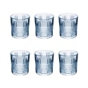 Set of 6 Decorated Glass Water Tumblers 340 ml Dublin Discounts