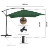 3x3m Garden Cantilever Umbrella Kios Cost