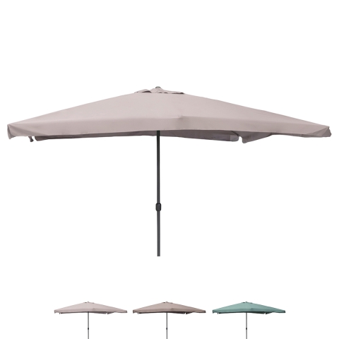 Garden Umbrella 3x4 Central Pole Crank Opening Cuba Promotion
