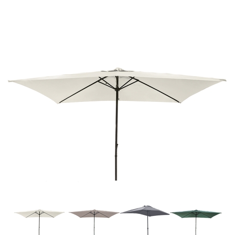 Cuba Central Pole Garden Parasol 3x2 with Crank Promotion