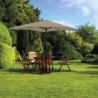 Cuba 3m Round Garden Umbrella with Central Pole for Outdoor Use On Sale