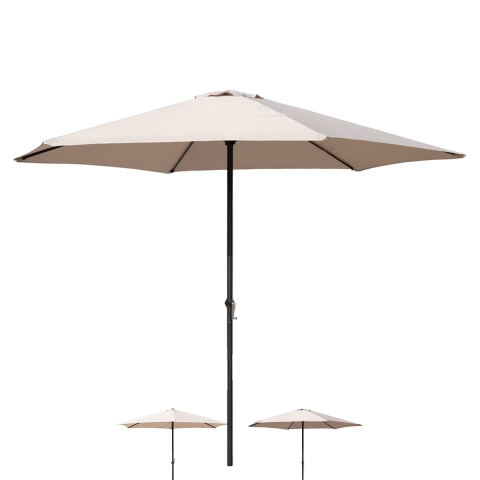 Cuba 3m Round Garden Umbrella with Central Pole for Outdoor Use Promotion