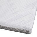 Nuvia Memory Foam Mattress Topper, White, Queen Size 160x190 cm On Sale