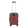 Small 4-Wheel 360° Spinner Suitcase with Double-Zip Lock, Diamond On Sale