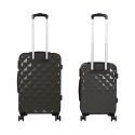 Set of 2 Diamond Suitcases with 4 Wheels and Double-Zip Combination Lock On Sale