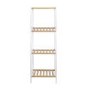 Tavro Bamboo & MDF Bathroom Storage Cabinet with 4 Shelves Discounts