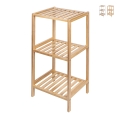 Mivo Bamboo Bathroom Storage Cabinet with 3 Shelves, MDF Promotion