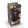 Black Aluminum Moka Coffee Maker, 6 Cups, Wooden Handle, Industry Offers