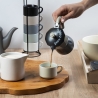 2-Cup Aluminum Alloy Moka Pot with Wood-Effect Handle Buon Caffè On Sale
