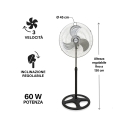 Atmosphere Adjustable Height and Tilt 3-Blade Pedestal Fan Catalog