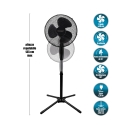 ArticFresh Pedestal Fan, Cross Base, 3 Speeds, 45W, 133cm Offers