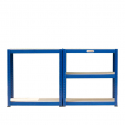 Metal shelving unit with shelves 160x80x40cm 5 shelves 950 Kg Element L Sale