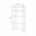 Metal shelving unit with shelves 5 shelves 180x90x40cm 950 Kg Element Xl Catalog