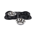 Aloza Non-Slip Double Pet Bowl with Mat Sale
