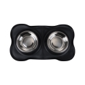 Aloza Non-Slip Double Pet Bowl with Mat Offers