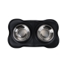 Aloza Non-Slip Double Pet Bowl with Mat Offers