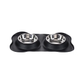 Aloza Non-Slip Double Pet Bowl with Mat Promotion
