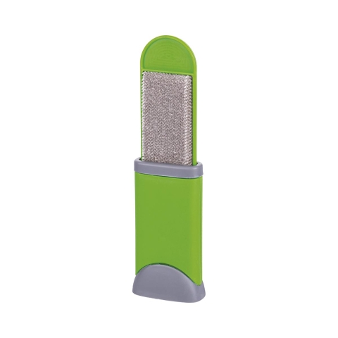 Double Brush Fabric Hair Remover Brush with Self-Cleaning Base Promotion