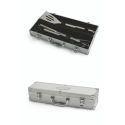 Set of 3 Stainless Steel Barbecue Tools with Nira Case On Sale