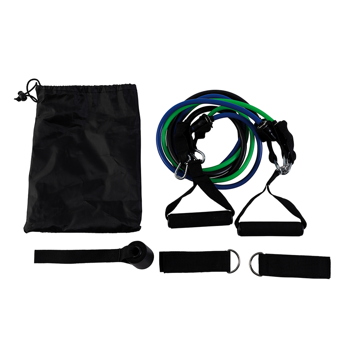 3 Resistance Bands with Handles & Ankle Straps Alea