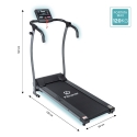 Foldable Electric Treadmill Space-Saving with 8 Programs Kilimangiaro Choice Of