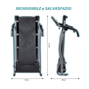 Foldable Electric Treadmill Space-Saving with 8 Programs Kilimangiaro Model