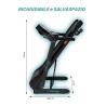 Folding Electric Treadmill with Incline, 12 Programs, Wheels - K2 