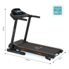 Folding Electric Treadmill with Incline, 12 Programs, Wheels - K2 